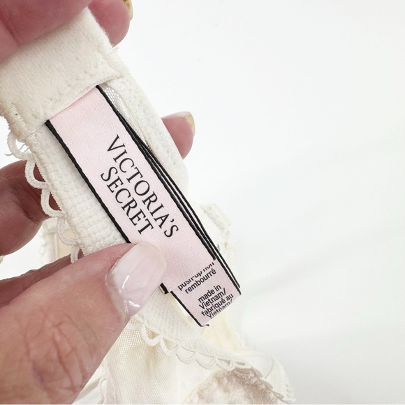 ✅ DREAM ANGELS 30C Unlined Lace Balconette Bra PUSH UP WITHOUT PADDING CREAM - Picture 2 of 7